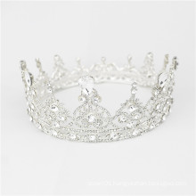 European Noble Jewelry Princess Bridal Round full round pageant crowns Rhinestone Wedding Crown